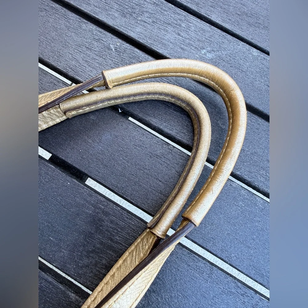 Coach Signature Stripe Kisslock Carryall - Picture 6 of 16